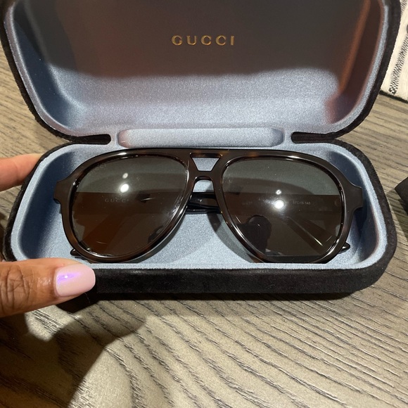 GUCCI GG0767S-005 PILOT BLACK - Picture 2 of 8